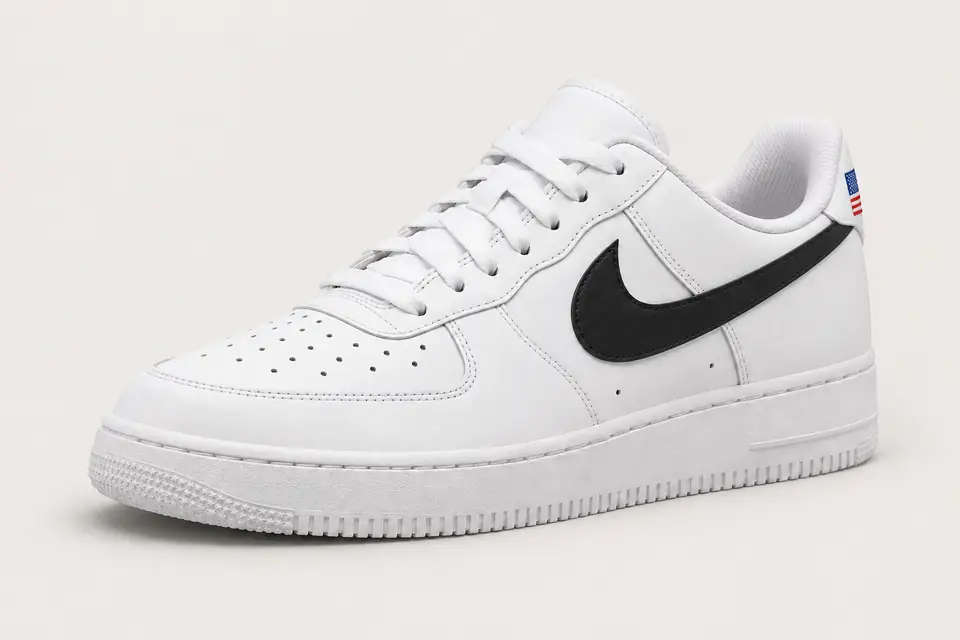 Air Force 1 Miami Vice coloris noir, vue de trois quarts