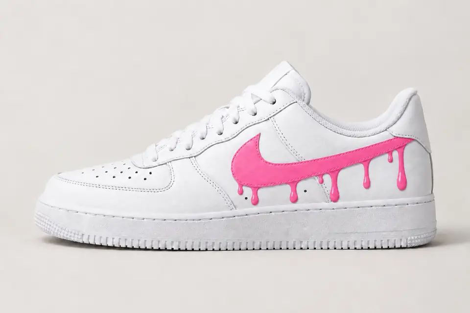 Air Force Bébé Fille Drip coloris rose, vue de profil