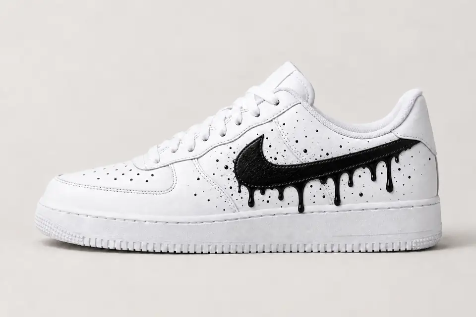 Air Force Bébé Garçon Drip coloris noir, vue de profil