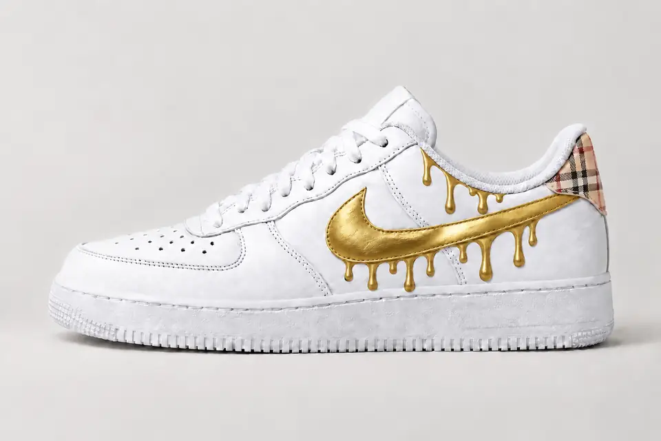 Air Force Burberry Drip coloris or, vue de profil