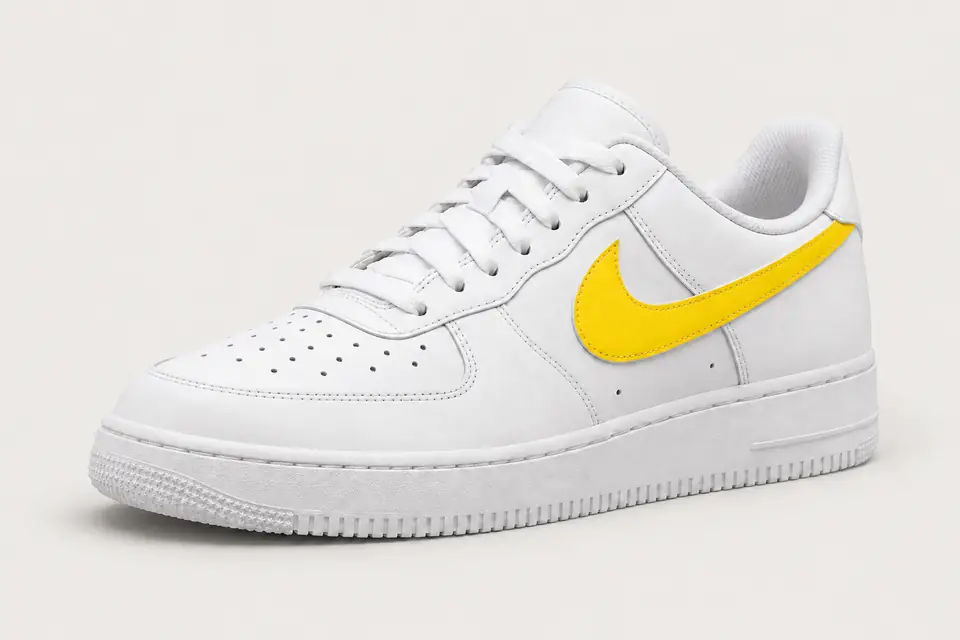 Air Force Jaune Homme coloris jaune, vue de trois quarts