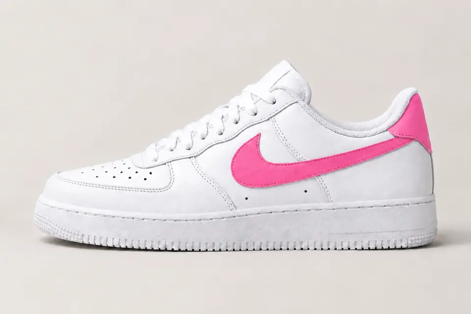 Air Force One Rose et Bleu coloris rose, vue de profil