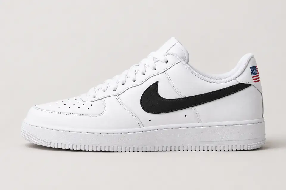 Air Force One USA coloris noir, vue de profil