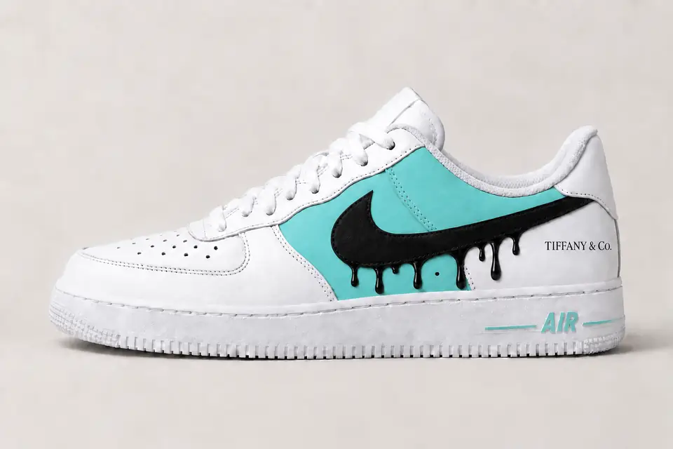 Air Force Tiffany Drip coloris vert, vue de profil