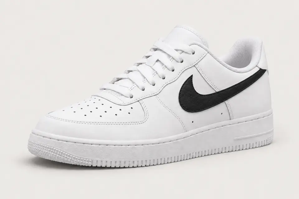 Différence Air Force 1 Homme et Femme coloris noir, vue de trois quarts