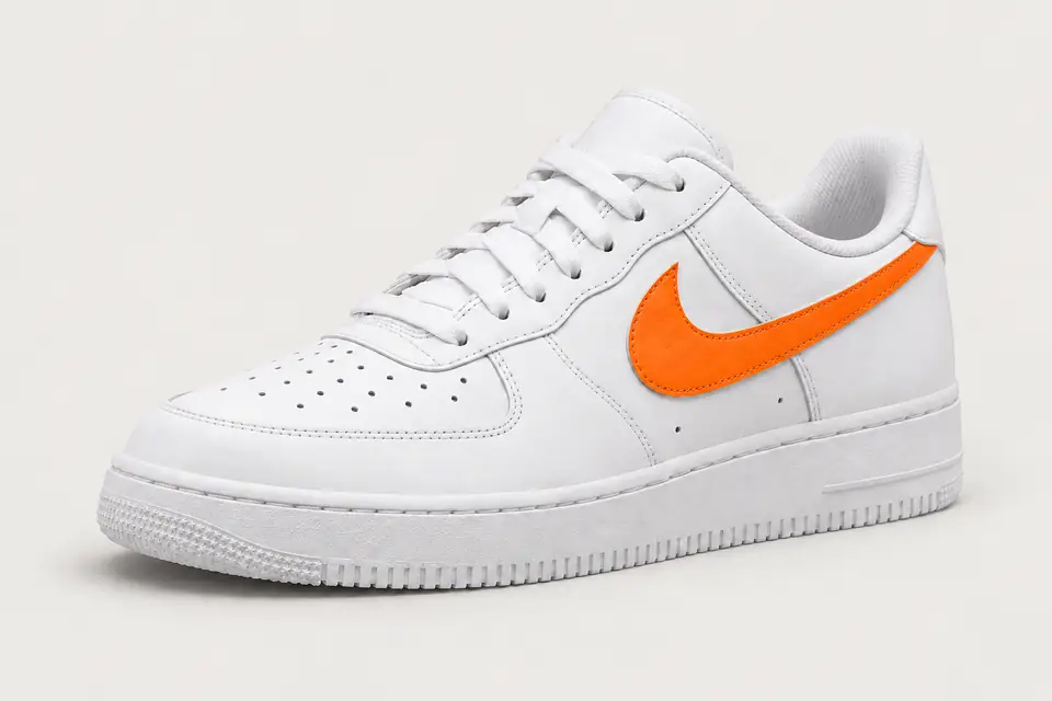 Nike Air Force 1 Femme Orange coloris orange, vue de trois quarts