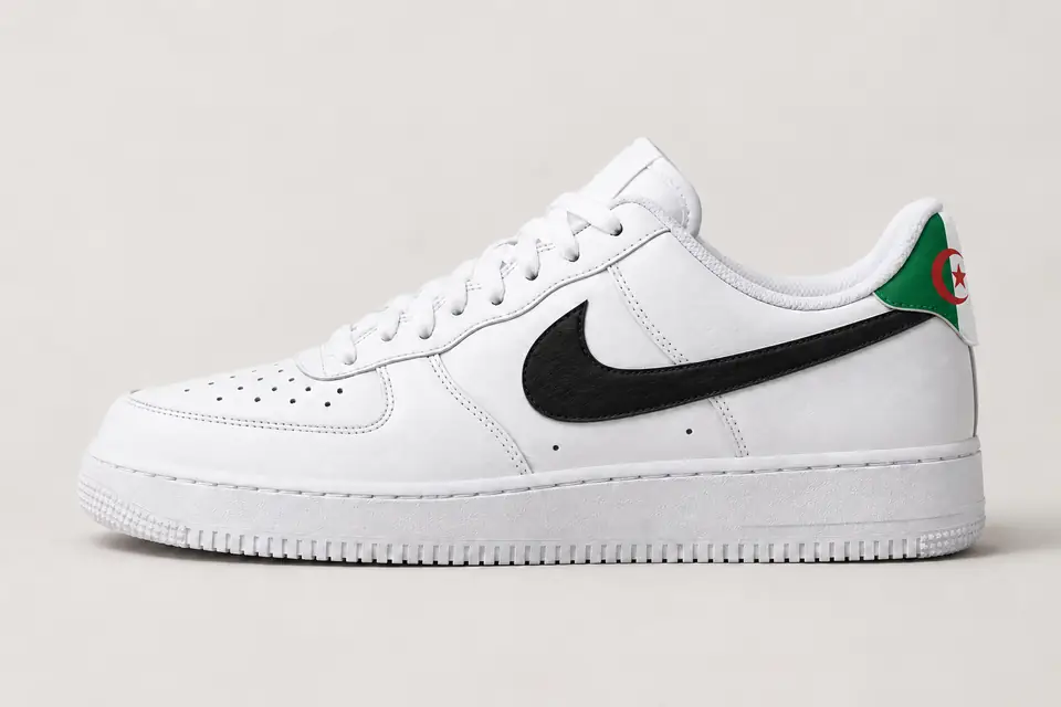 Nike Air Force Algérie coloris noir, vue de profil